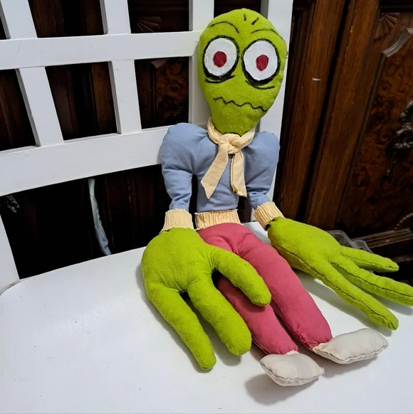 SALAD FINGERS He Likes Rusty Spoons  He Is 21" Tall And Hamdmade + Free Gift - Picture 4 of 4